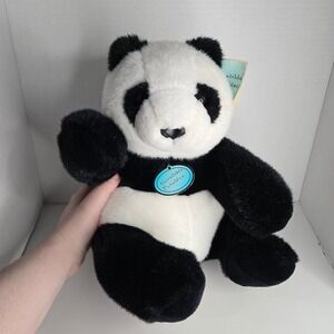 Incredible Petables Panda Bear Plush Stuffed Animal Black White Toy Realistic